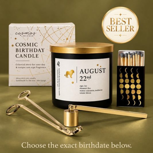 Cosmic Birthday Candle Complete Care Bundle