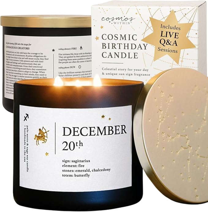 December Zodiac Birthday Candle