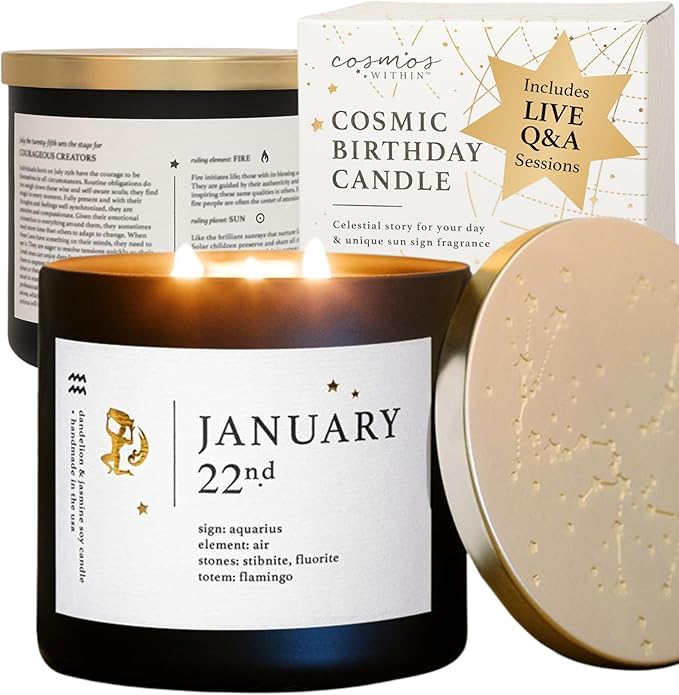 January Zodiac Birthday Candle