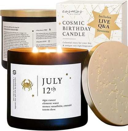 July Zodiac Birthday Candle