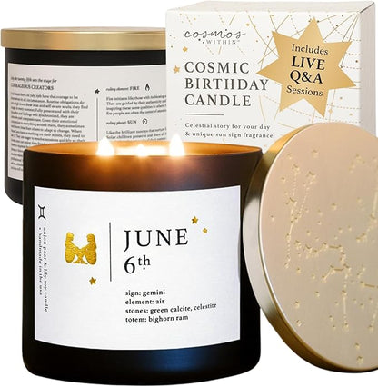 June Zodiac Birthday Candle