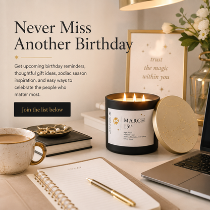 April Birthdate Candle