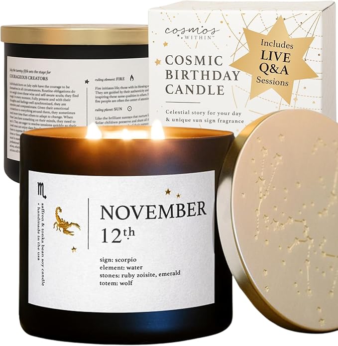 November Zodiac Birthday Candle