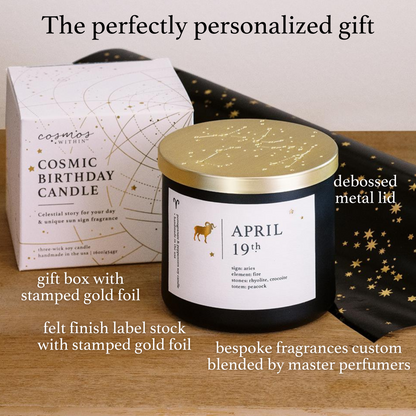 March Zodiac Birthday Candle