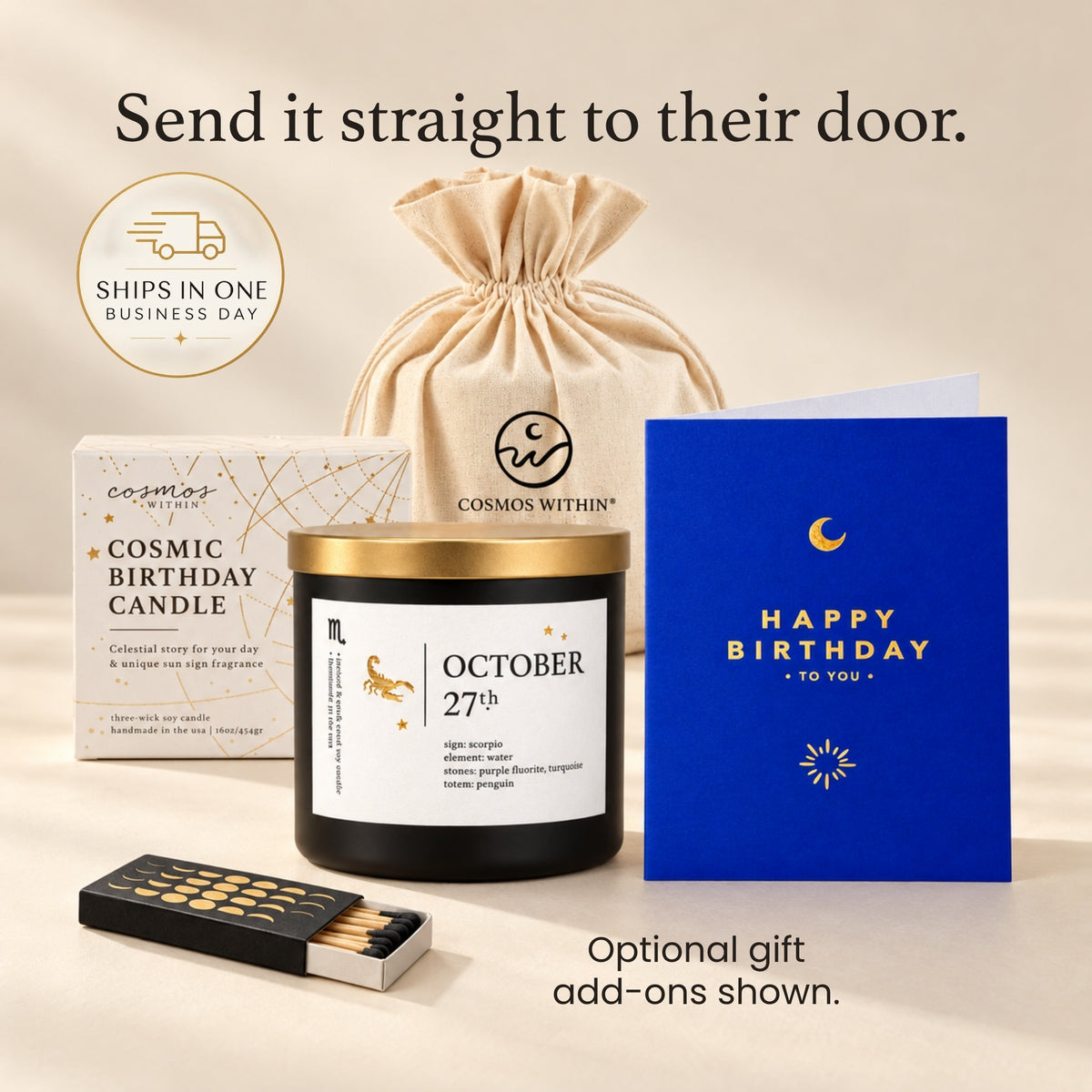 April Birthdate Candle